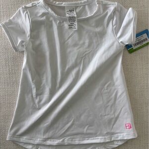 SET Active White Short Sleeve Top